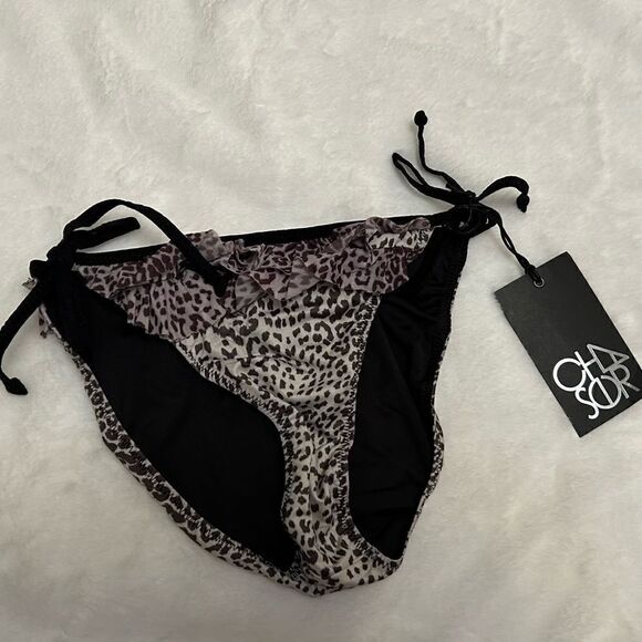 Women’s leopard Chaser print Animal Bikini bottoms NWT medium - Picture 2 of 7